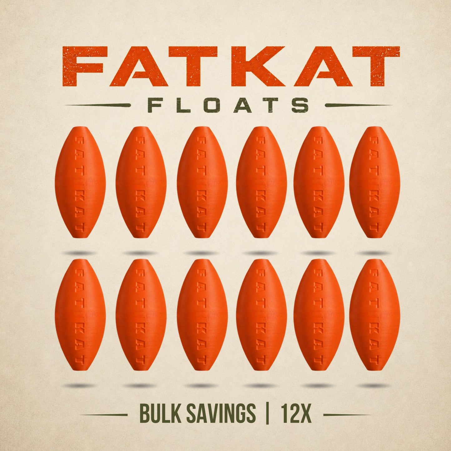 FATKAT Bobber — Large Catfish Bobber for Long Casts, No Foam