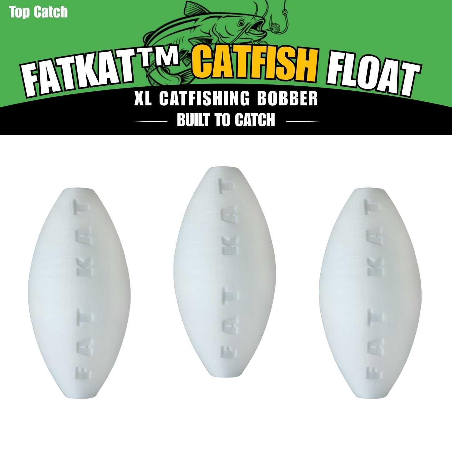 FATKAT™ Biodegradable Catfish Bobber: Best Ecofriendly Catfish Bobber