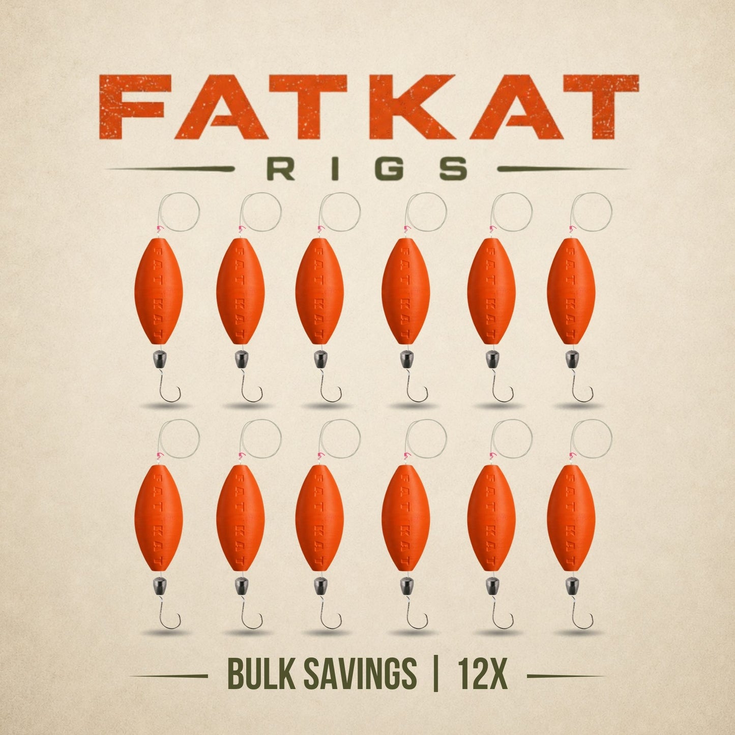 FATKAT Rig —  Pre-Tied Catfish Drift Rig for Lakes, Rivers & Bank Fishing