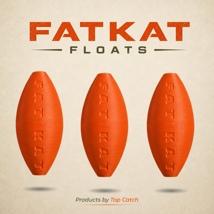 FATKAT Bobber — Large Catfish Bobber for Long Casts, No Foam