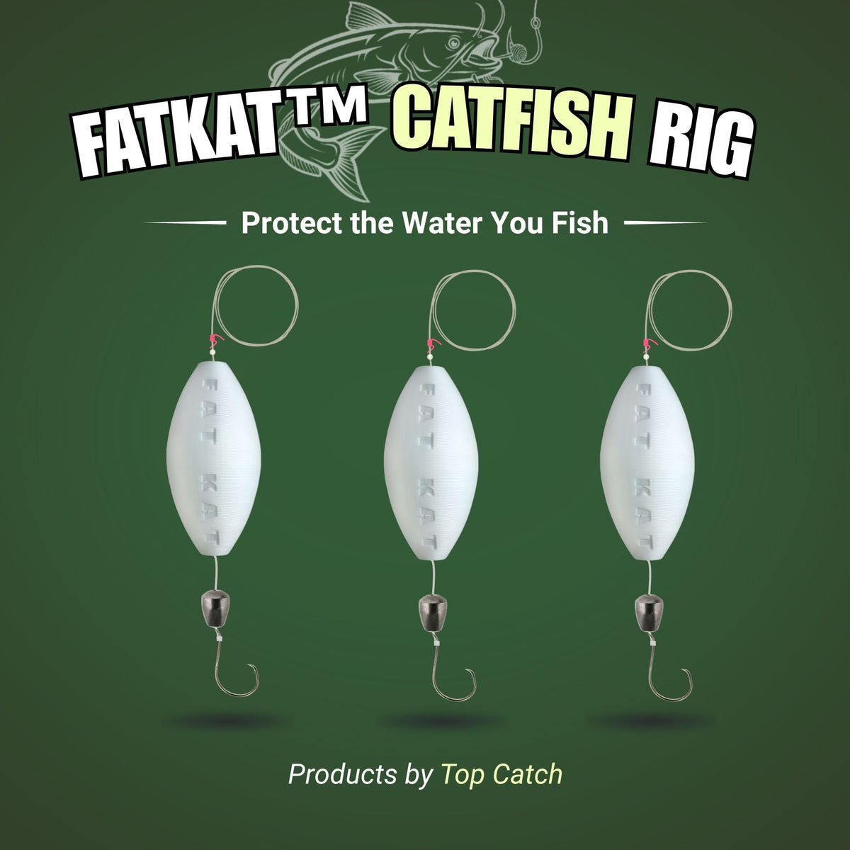 FATKAT Catfish Drift Rig — Lakes, Rivers & Bank Fishing