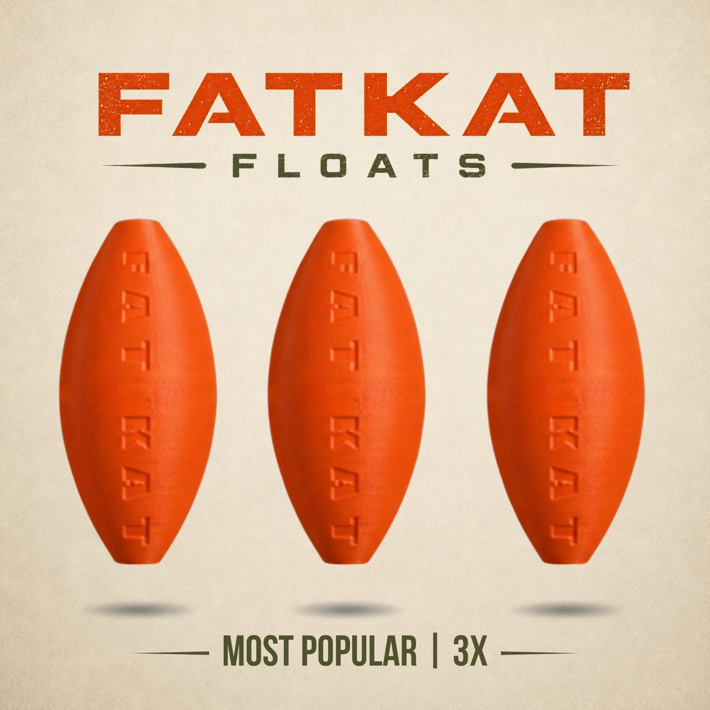 FATKAT Bobber — Large Catfish Bobber for Long Casts, No Foam