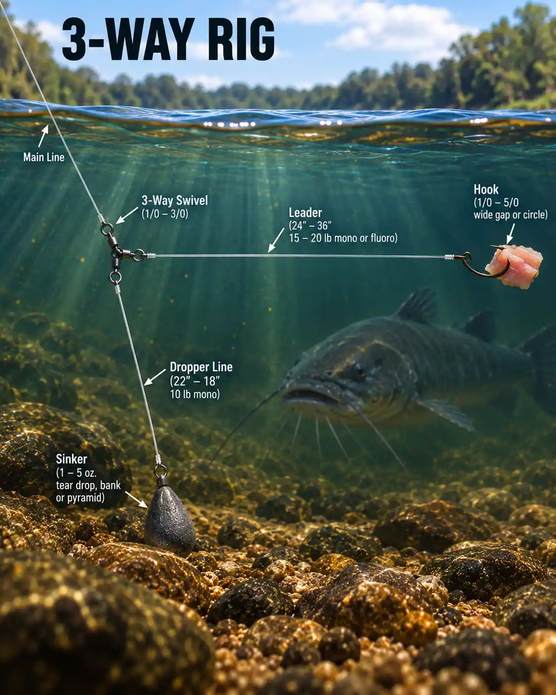Diagram of the 3 way rig