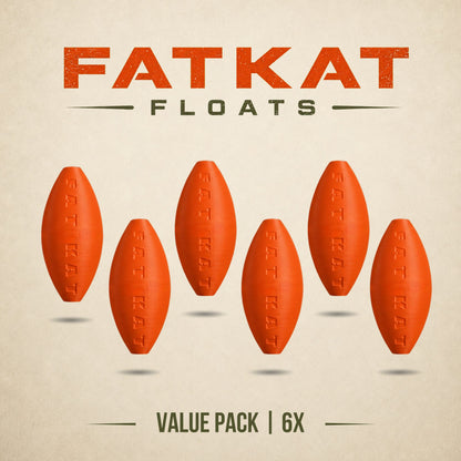 FATKAT Bobber — Large Catfish Bobber for Long Casts, No Foam