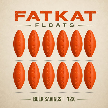 FATKAT Bobber — Large Catfish Bobber for Long Casts, No Foam