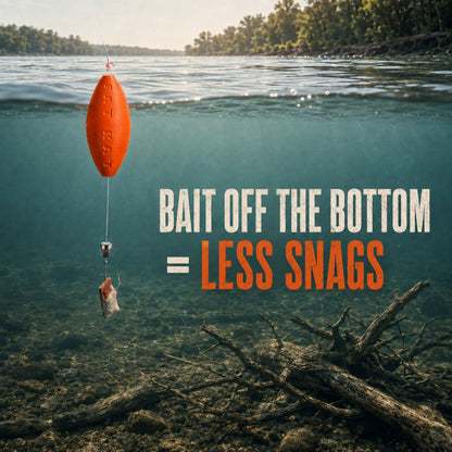 FATKAT Rig —  Pre-Tied Catfish Drift Rig for Lakes, Rivers & Bank Fishing