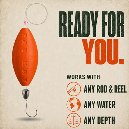 FATKAT Rig —  Pre-Tied Catfish Drift Rig for Lakes, Rivers & Bank Fishing