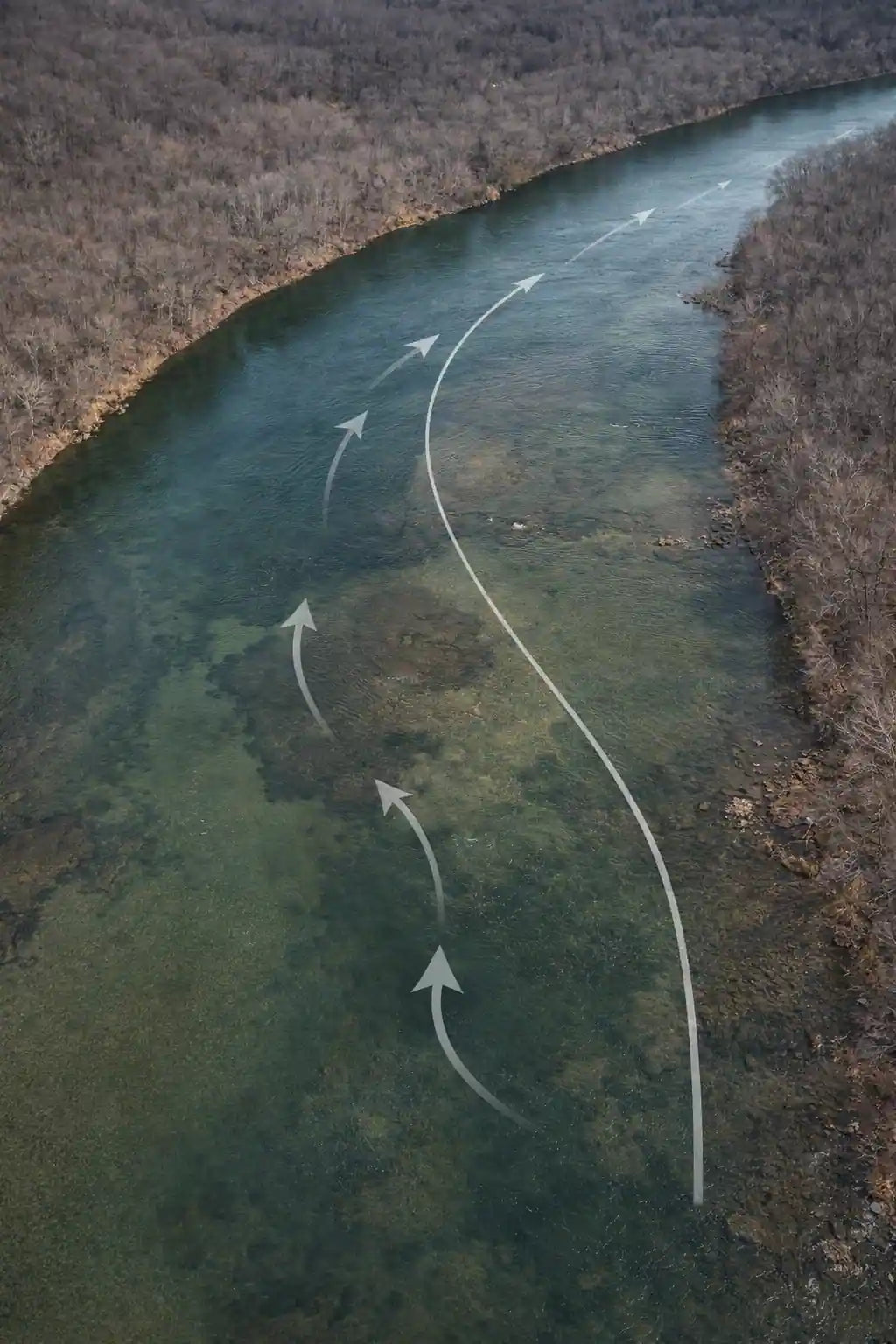 Drifting suspended bait allows anglers to bring the encounter to holding fish, rather than waiting for fish to travel in cold water.