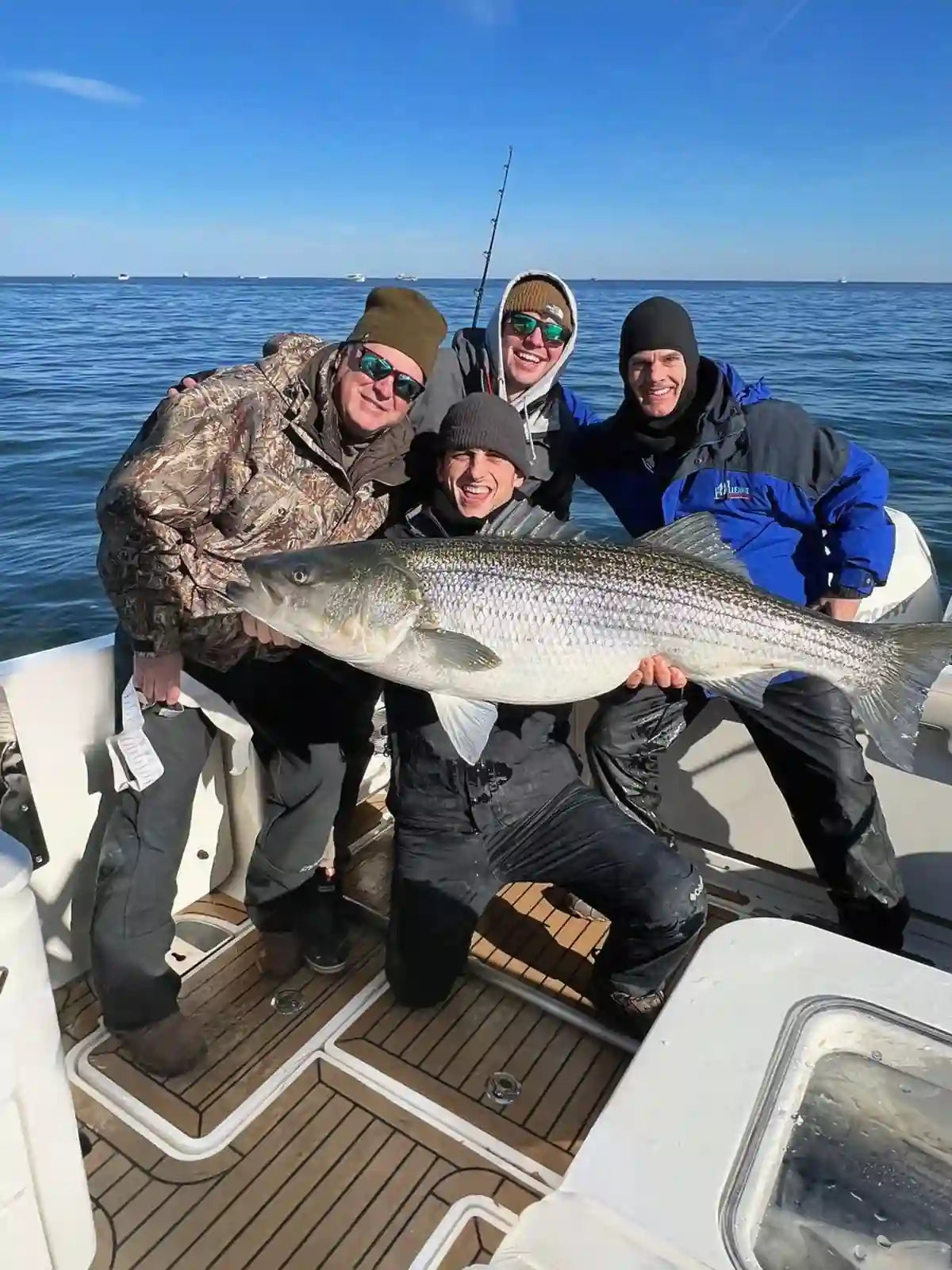 Fishermen on a guided fishing trip