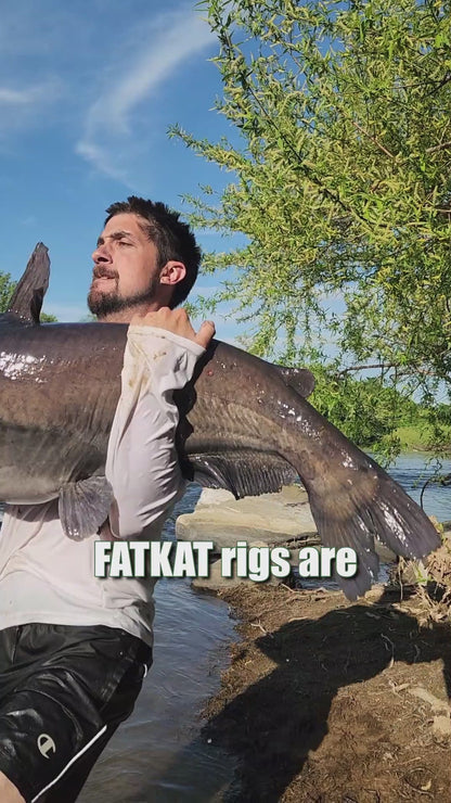 FATKAT Rig —  Pre-Tied Catfish Drift Rig for Lakes, Rivers & Bank Fishing