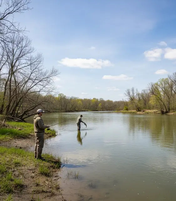Angler experiencing frustration during the spring run while others catch fish nearby