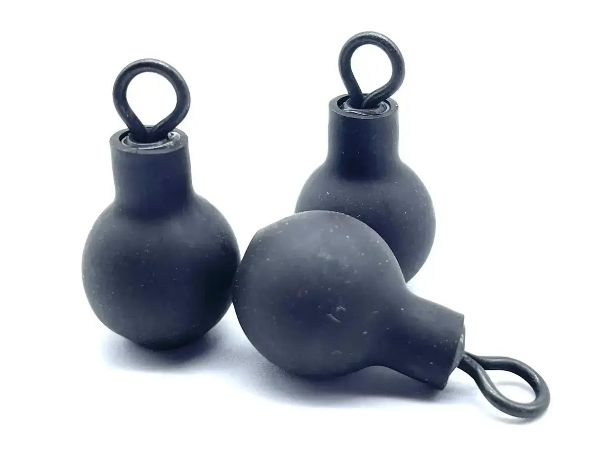 Steel fishing weights shown as a durable, non-toxic alternative to lead sinkers for sustainable freshwater fishing