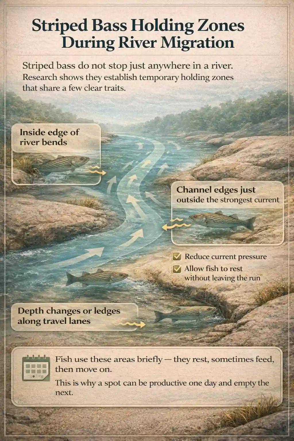 Spring Striped Bass Runs: Timing the River Migration Right